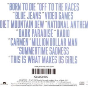 Alternative view of CD Lana Del Rey – Born To Die
