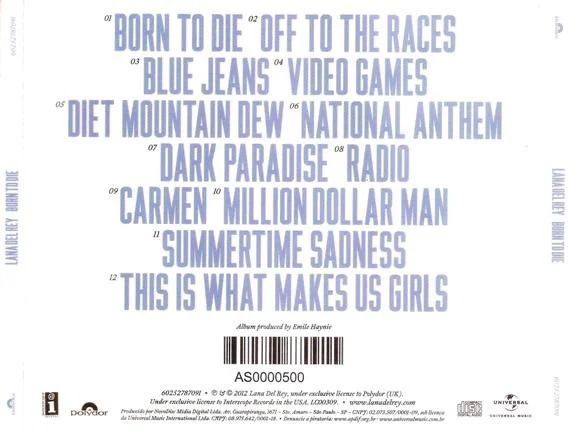 CD Lana Del Rey – Born To Die - Image 2