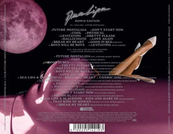 CD Dua Lipa - Club Future Nostalgia (Bonus Edition)