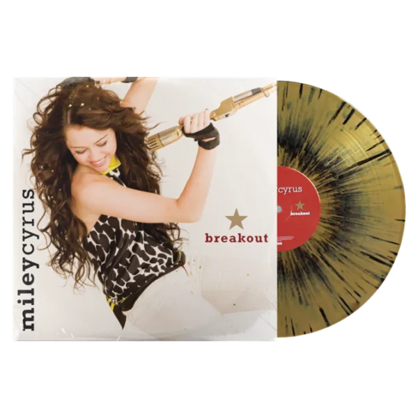 Vinil Miley Cyrus - Breakout (Gold & Black Splatter)