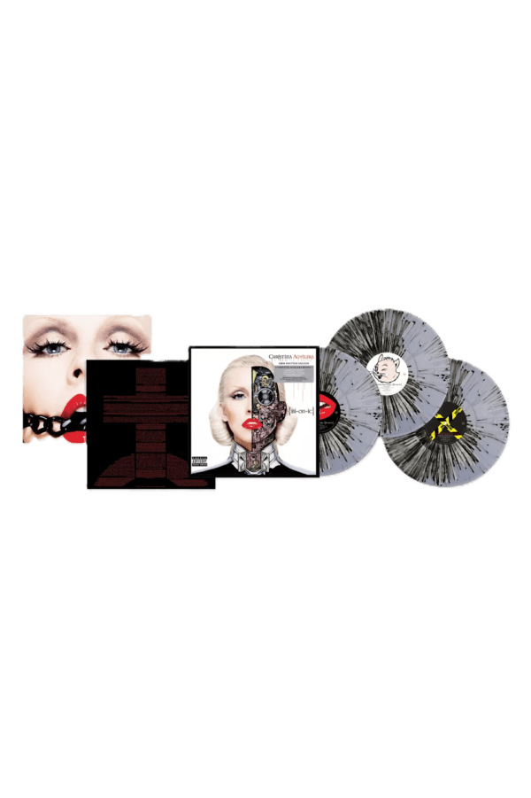 Vinil Christina Aguilera - Bionic (Black and Grey Splattered Clear)