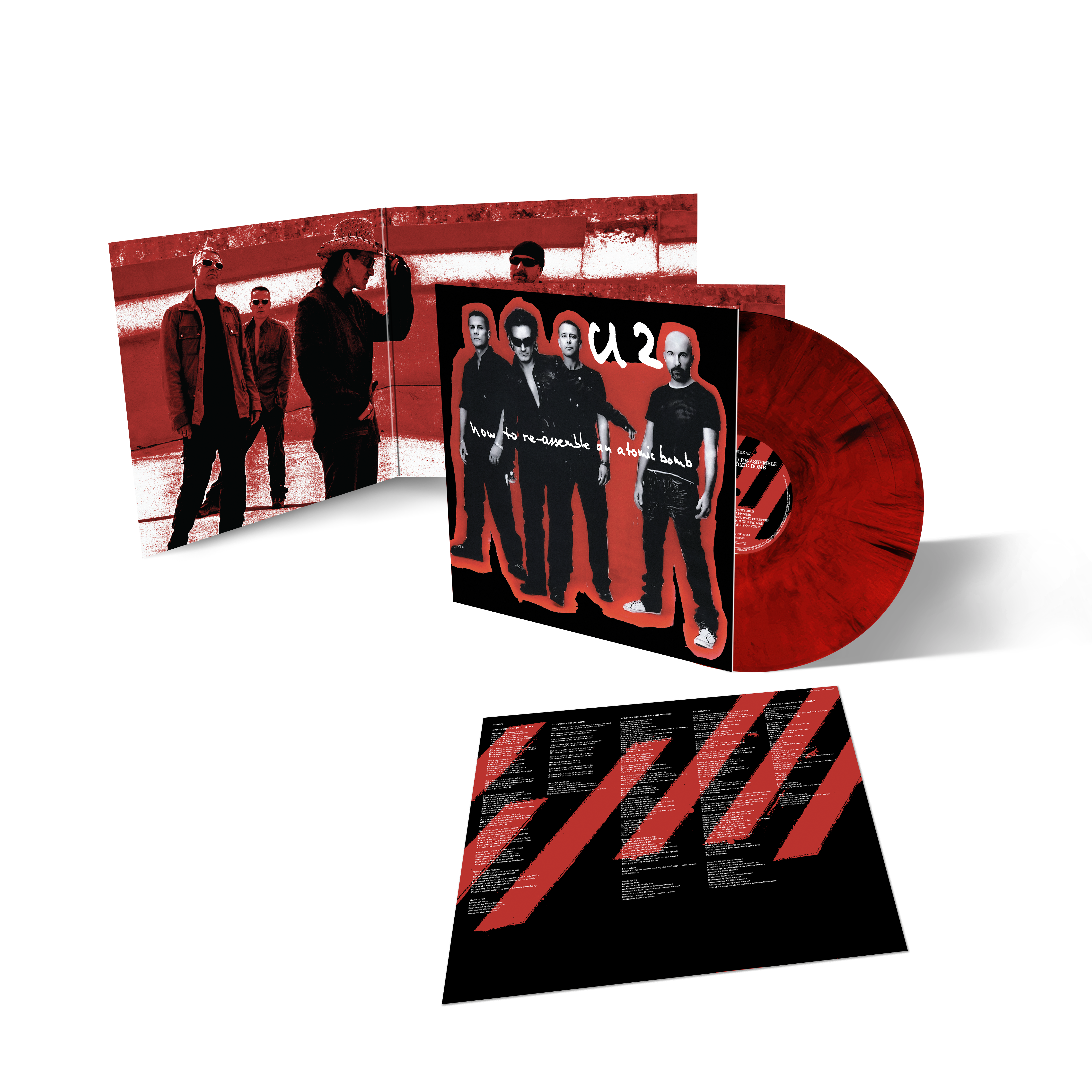 Vinil U2 - How To Re-Assemble An Atomic Bomb (Black & Red Marble Vinyl)